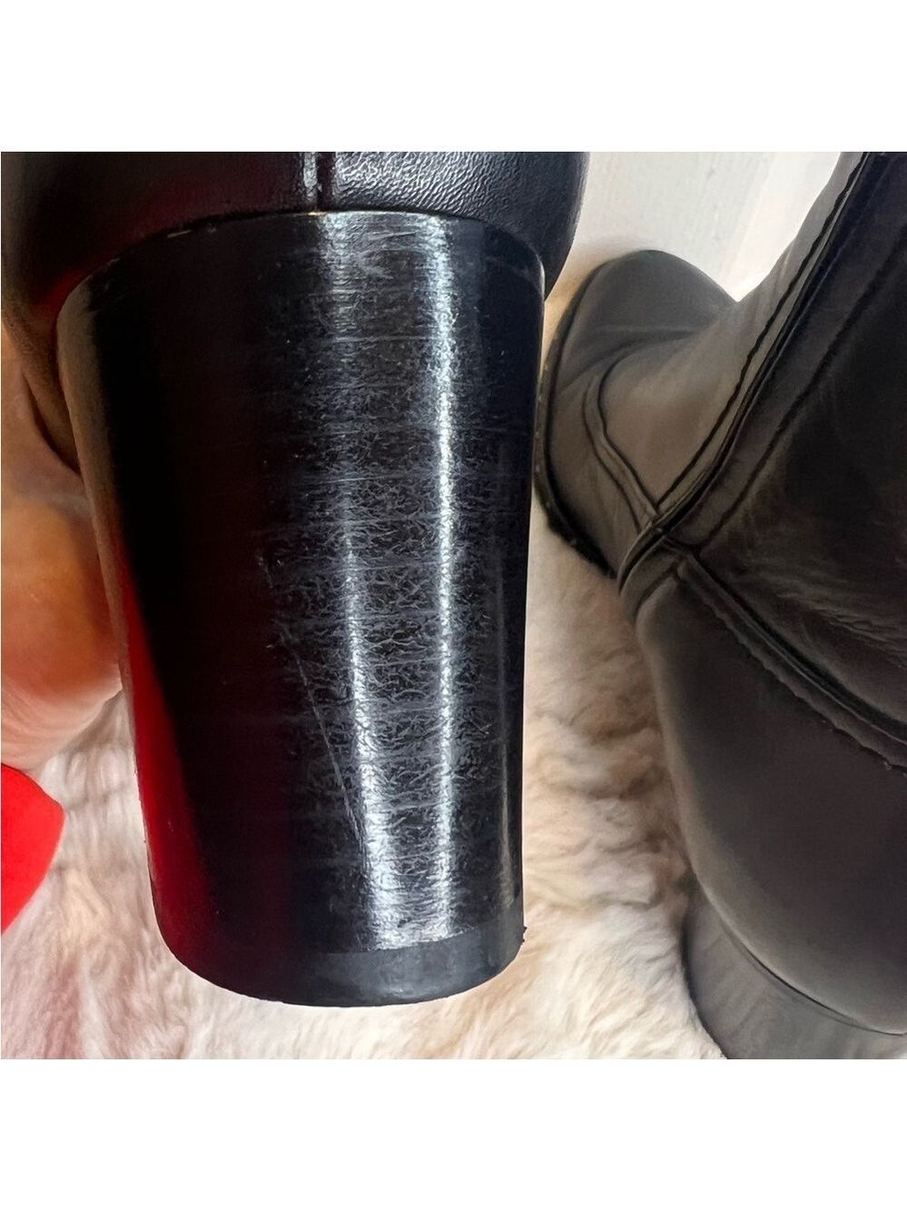 ❤️ LOUIS VUITTON🌷HOST PICK🌷LEATHER ANKLE BOOTS BLACK 6.5 (36.5) - Picture 6 of 16